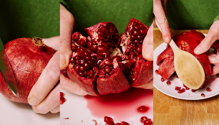 how to peel pomegranate