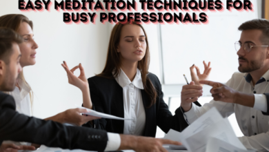 Easy meditation techniques for busy professionals